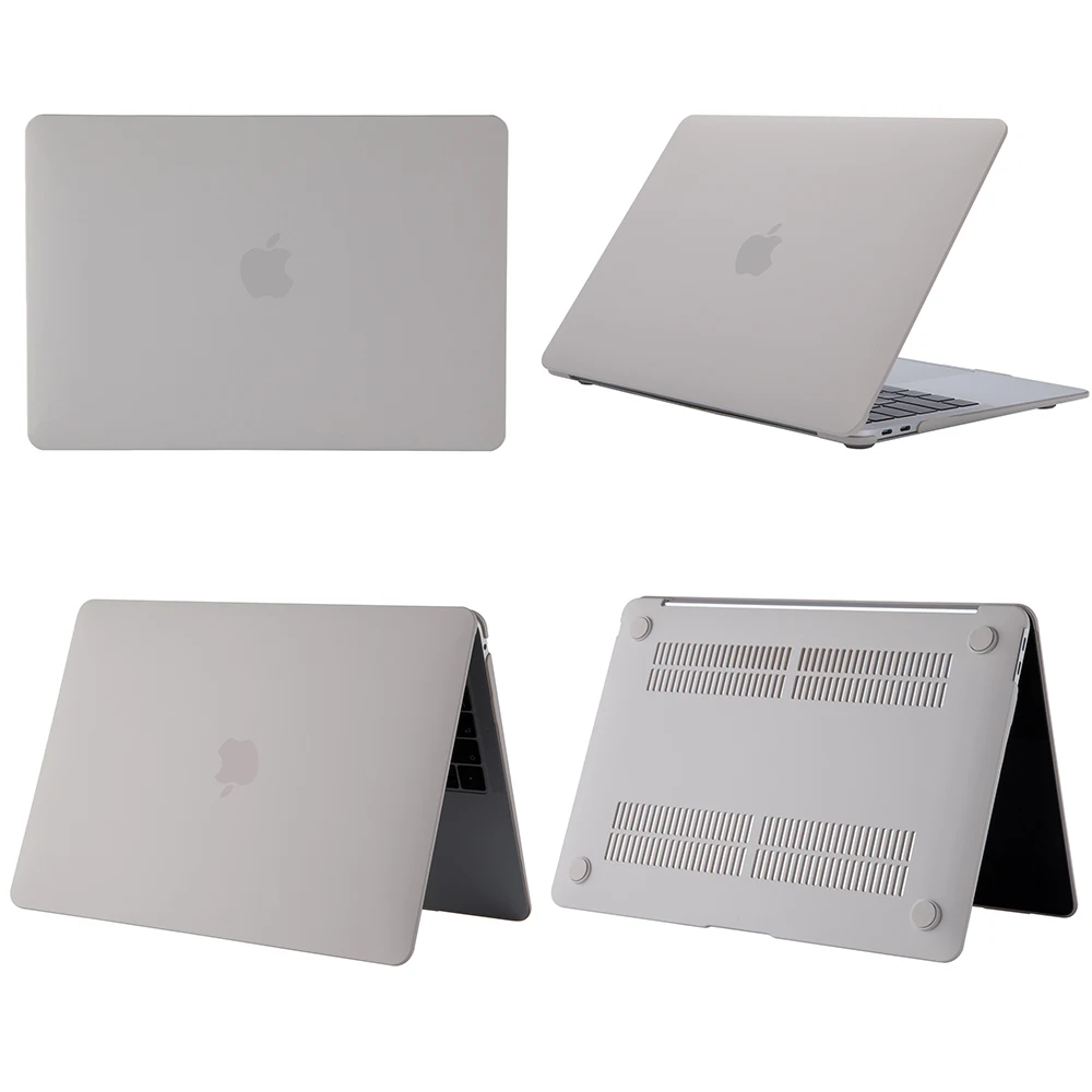 Rock Gray Чехол для ноутбука серии Cream для Apple MacBook Air Pro retina 11 12 13 15 для mac book New Pro 13,3 15 дюймов с сенсорным экраном A2159 - Цвет: Rock Gray