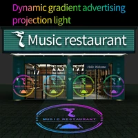 80w100w led gobo projector light rotating high definition outdoor dynamic gradient advertising projcetion shop window