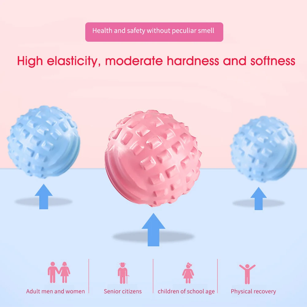 Фитнес массажный шар с неровной поверхностью для тренировок йоги, спорта, миофасциального расслабления дома, мини глубокого фасциального упражнения EVA для тренировочного зала.