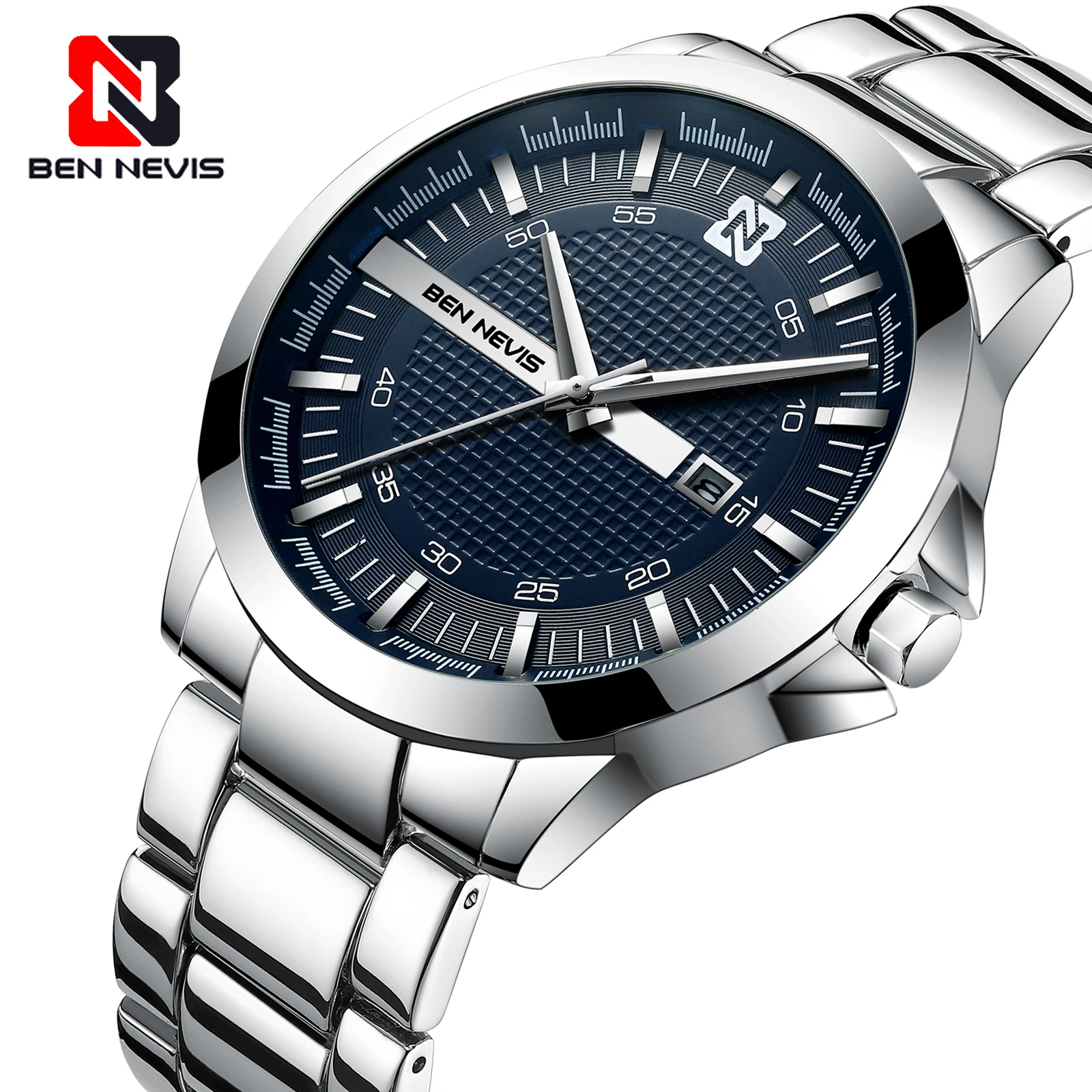 Мужские водонепроницаемые кварцевые часы Бен невирас мужские спортивные модные