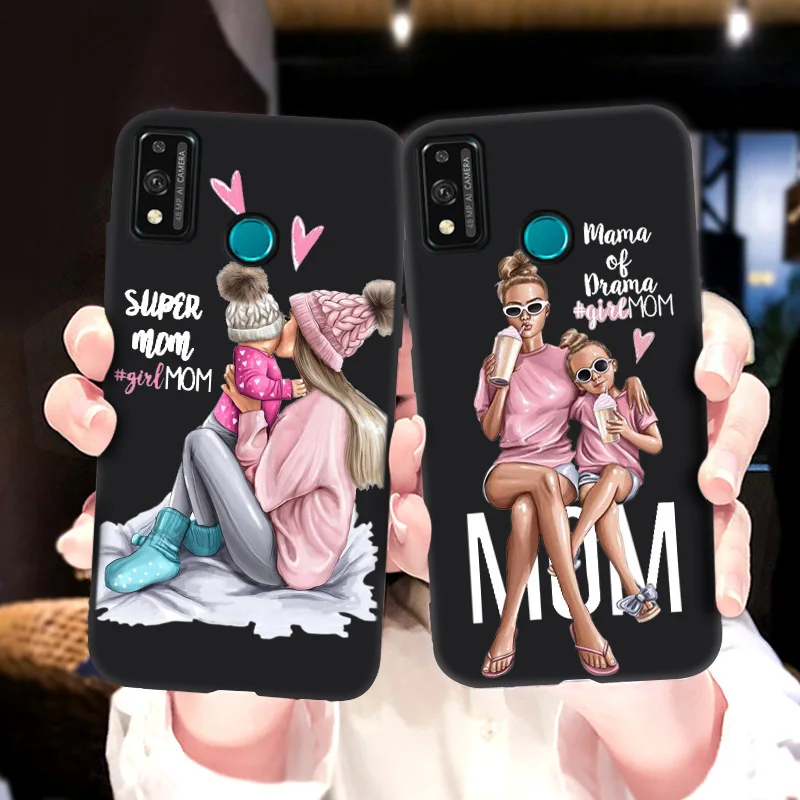 For Huawei Nova 5T Case Super Mom Woman Baby Phone Case For Honor 10 Lite 10X 9 Lite 10i 8X 9X 8 50 30 40 Pro Plus Silicon Cover