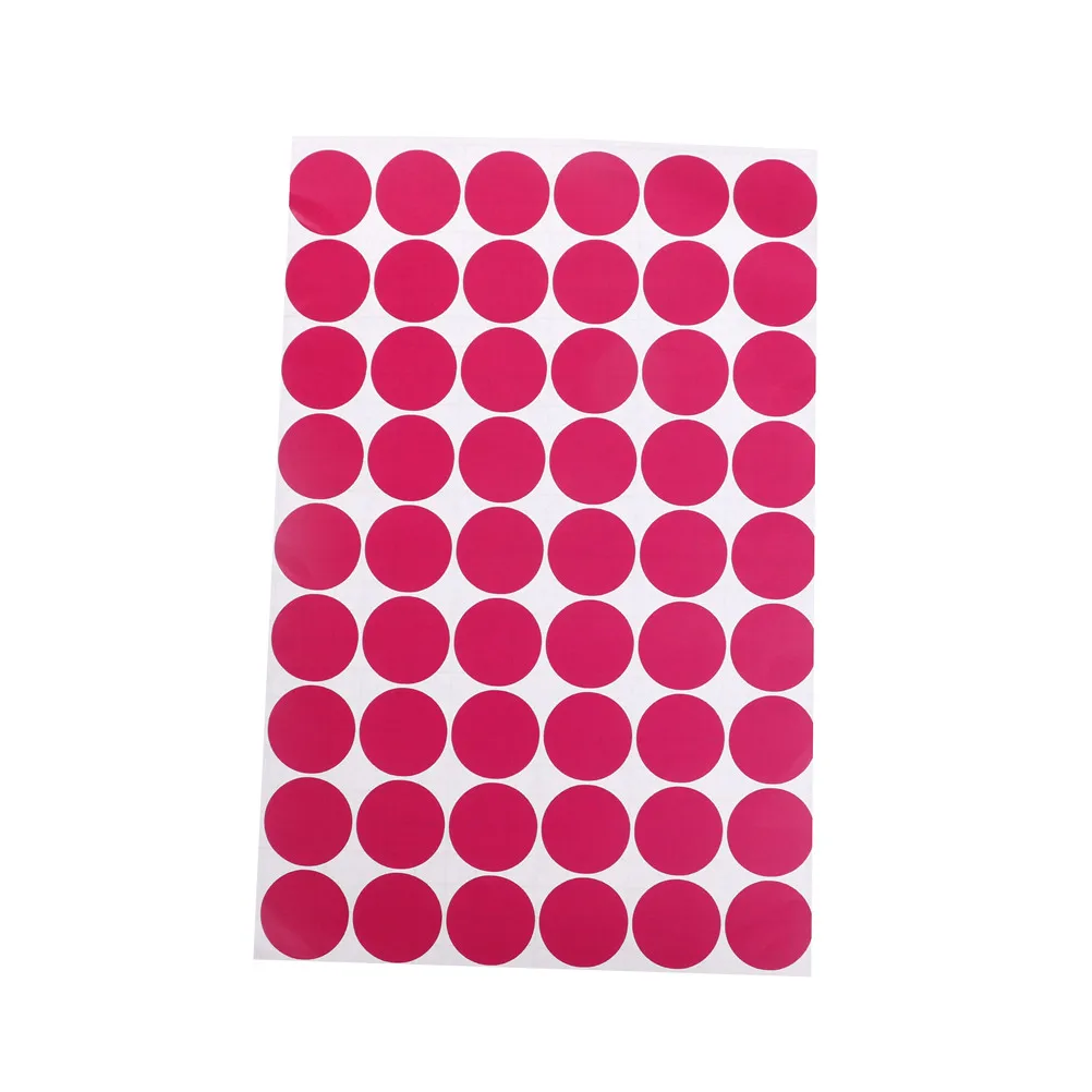 54 шт. DIY настенный стикер в горошек Золотая наклейка на стену металлическая