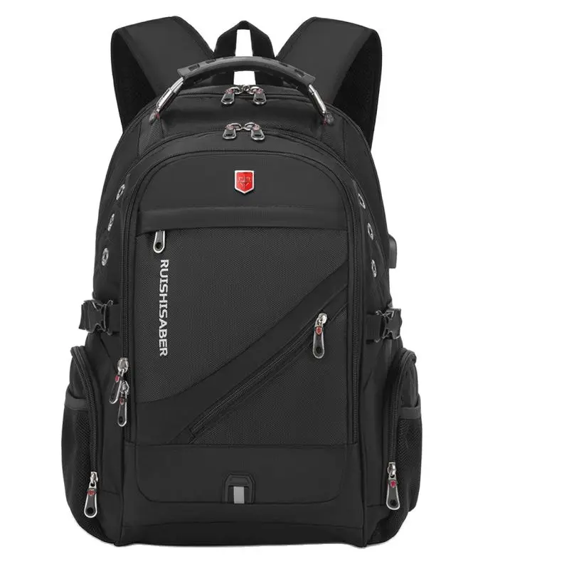 

2021 Waterproof 17 Inch Laptop Backpack Men USB Charging Travel Backpack Women Oxford Rucksack Male Vintage School Bag Mochila