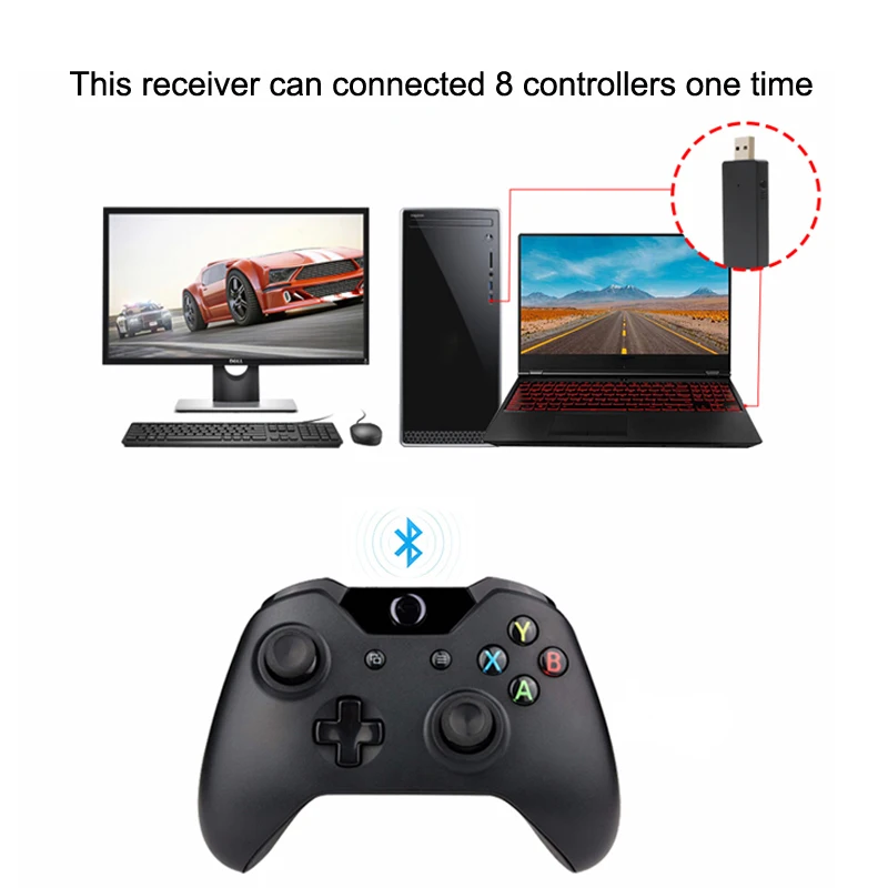 ПК беспроводной адаптер приемник для Xbox One контроллер приемник для win7/win8/win10