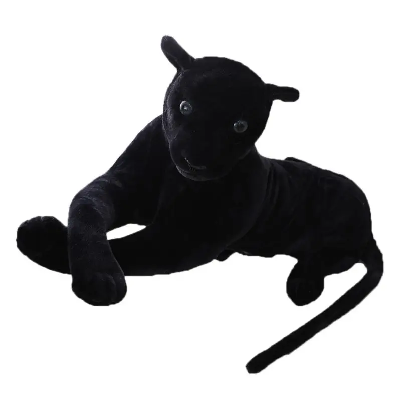 

Giant Black Leopard Panther Plush Toys Soft Stuffed Animal Pillow Kids Gifts