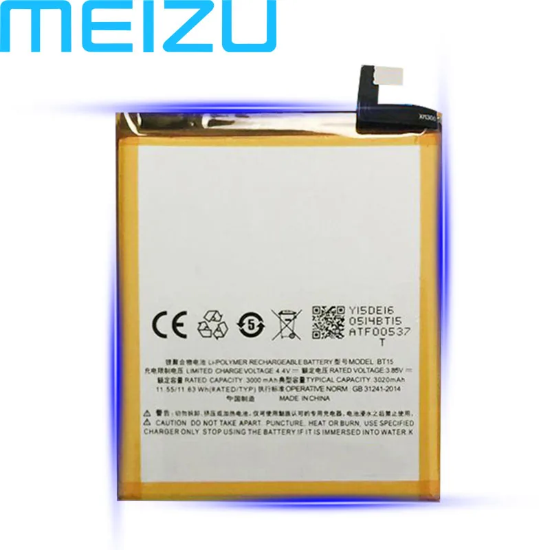Meizu BT15 BA612 BA793 BT61 BA792 батарея для Meizu M3 M3S мобильный телефон высокое качество батарея+ номер отслеживания