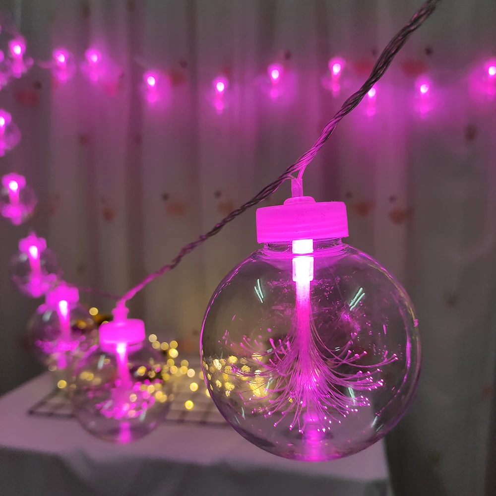

Wedding New Year Wishing Ball LED String Lights, 8 Modes Fairy Starry Curtain Lights Wish Ball Lights for Curtains Bedroom Balco