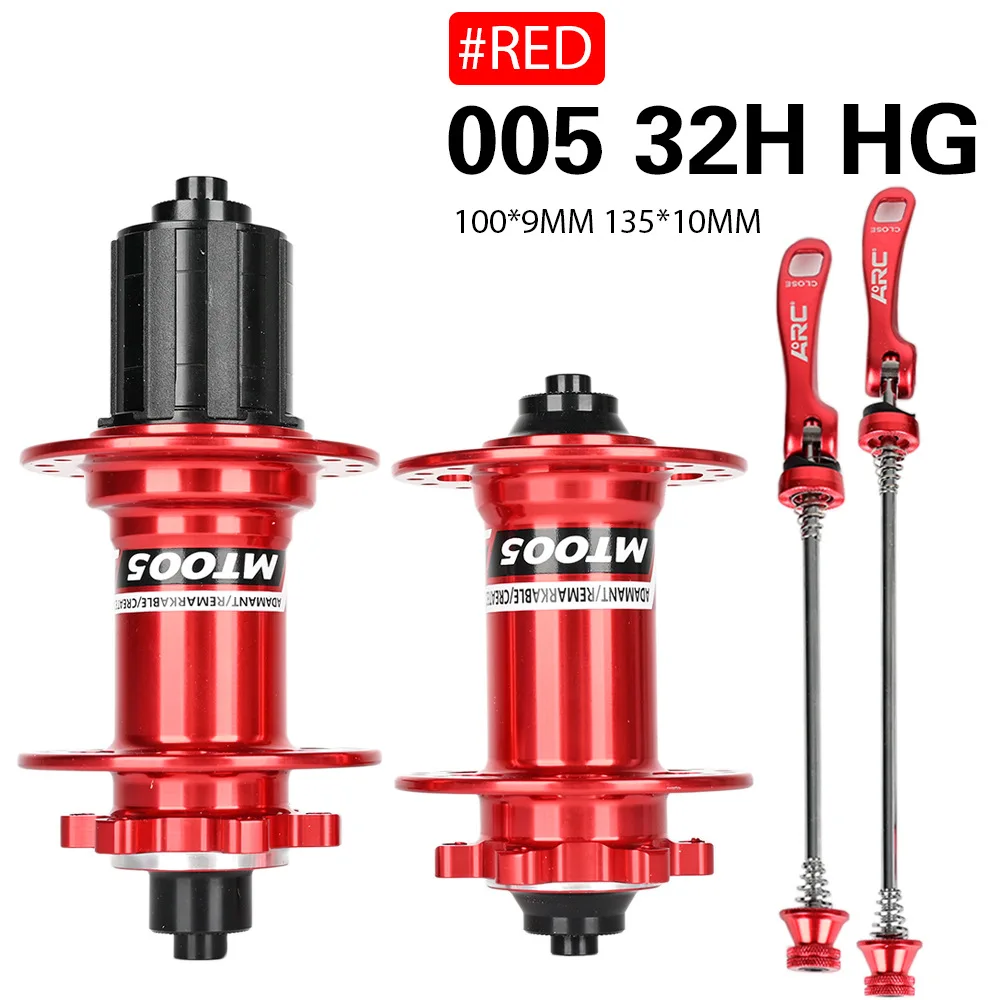 ARC Front Rear Bicycle Hubs MTB Mountain Bike 32H For Shimano 8/9/10/11 Speed QR Skewer 10x135mm 4 Seal Bearing Disc Brake hub