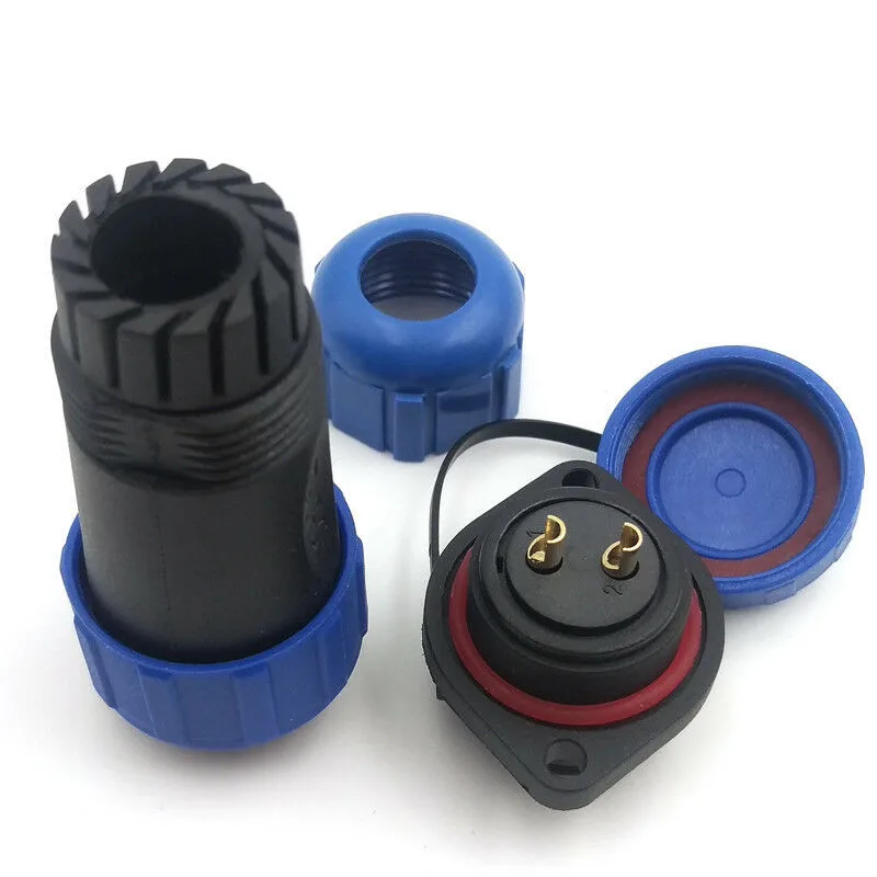 

Replacement Waterproof Cable Connector SP21 Solder Terminal 2Pin Accessories