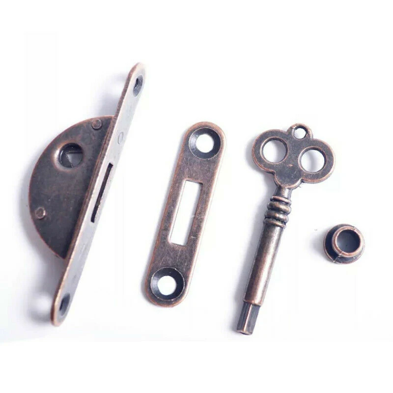 Винтажный дверной замок 1 шт. комплект замков для шкафа с ключом ящика мебели