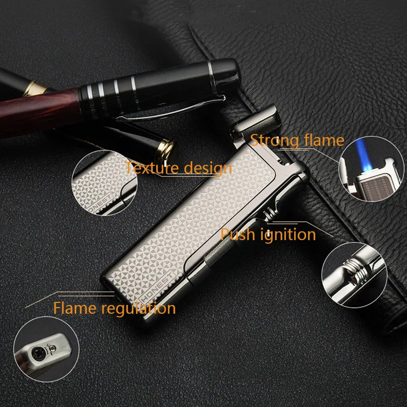 Заправляемая Бутановая газовая зажигалка 1300 C ветрозащитная фонарь Галка