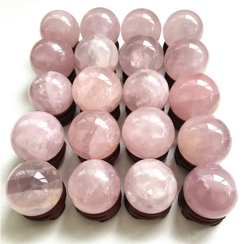 

1 шт., шар из розового кварца, 29-32 мм