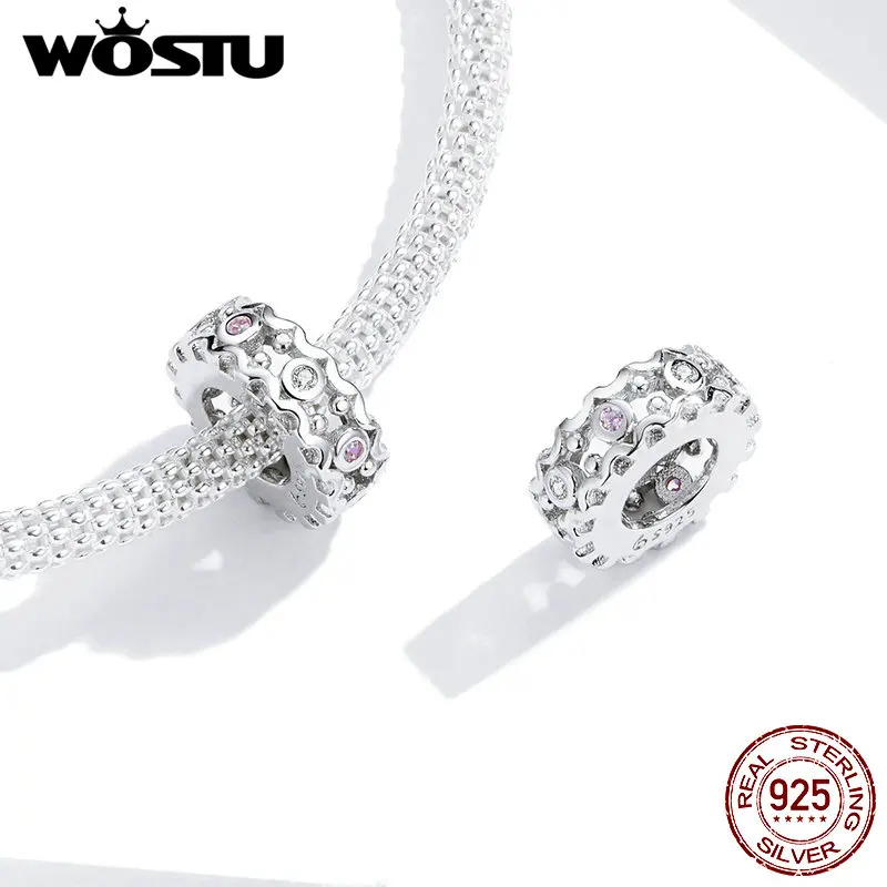 WOSTU 2020 Новинка подлинное серебро 925 пробы филигранные подвески бусины подходят