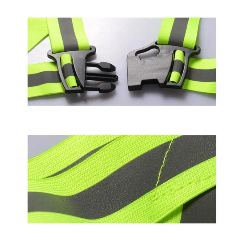 4 цвета Регулируемый защитный светоотражающий жилет с высокой видимостью для