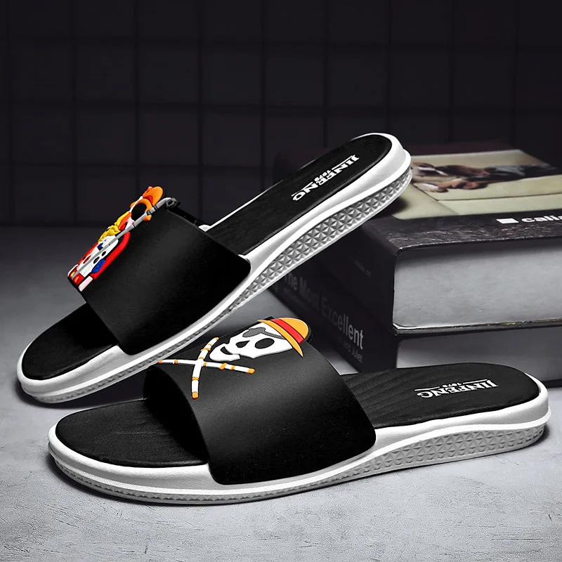 

Men's fashion slippers indoor bathroom antiskid slippers 2021 summer ventilation, men and women both use casual couple sandals