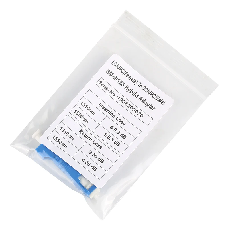 Оптоволоконный адаптер стандарта SC (папа)-LC (мама) |