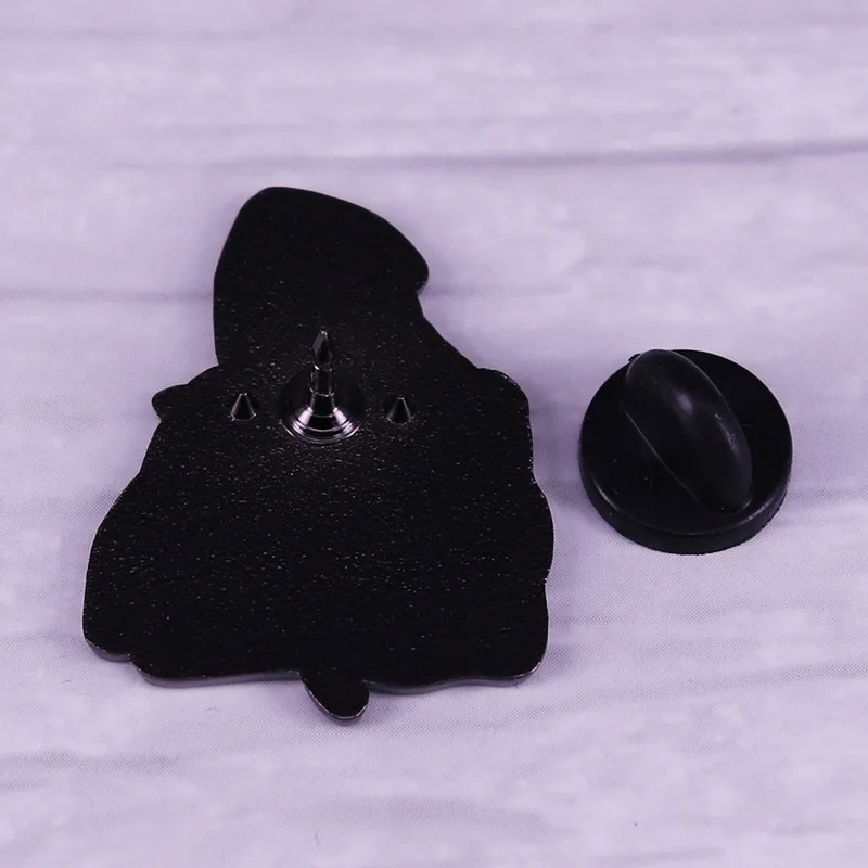 Космический гигантский синий череп и кот брошь в стиле 80-х фантазия Приключения