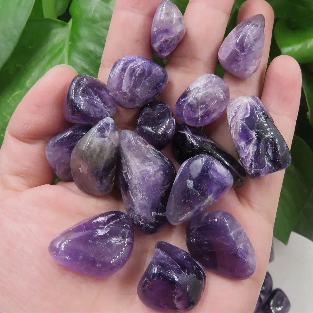 18 ~ 30 мм натуральный аметист обрушенный магнитный камень гравия бусины Чакра