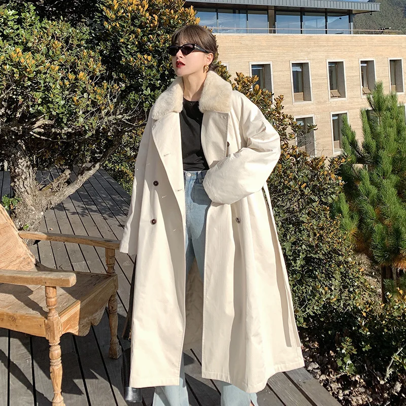 Женское тонкое хлопковое Стеганое пальто 2020 зимняя длинная куртка элегантная