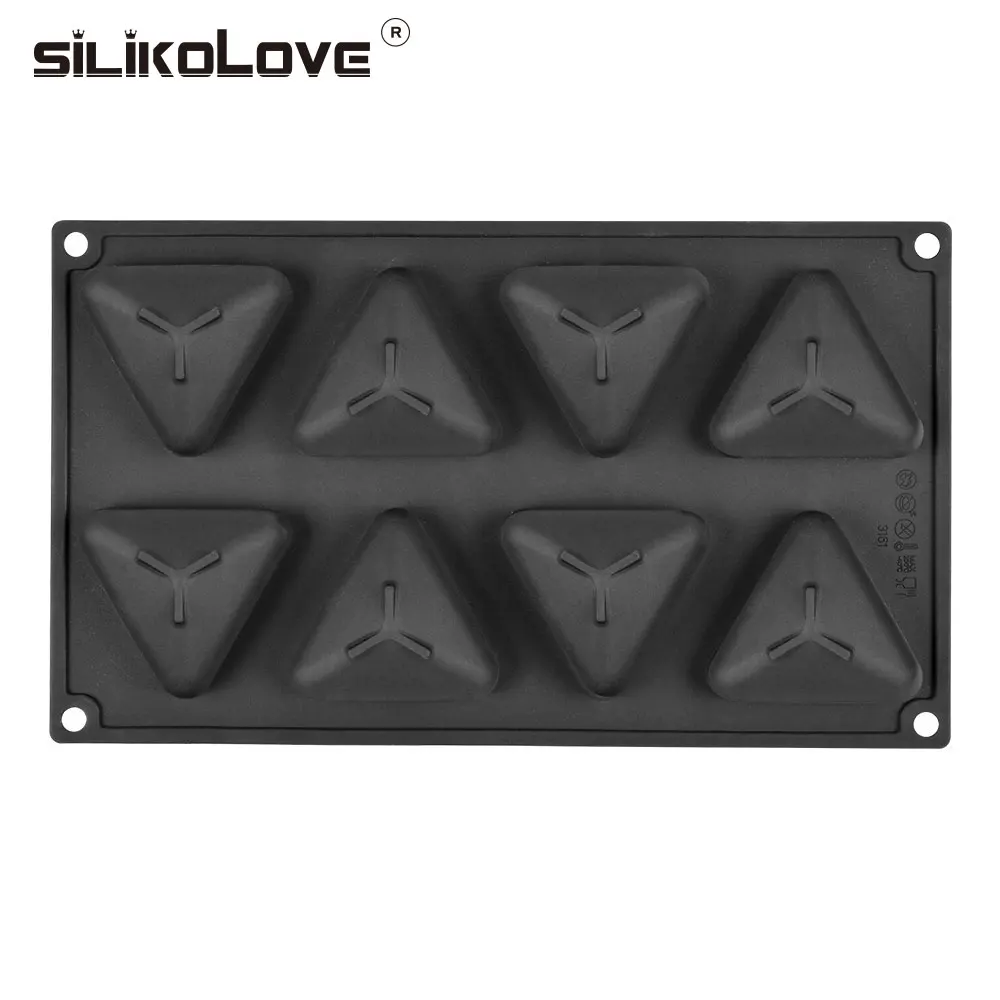 SILIKOLOVE Новинка 8 полости силиконовые формы для выпечки украшения инструменты мусс форма для десерта желе формы