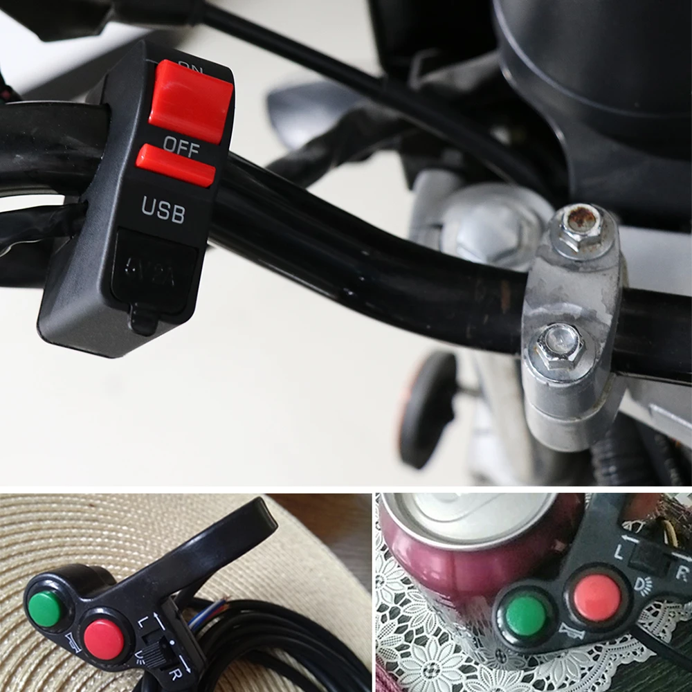 Кнопка включения/выключения сигнала поворота для мотоцикла 22 мм | Автомобили и