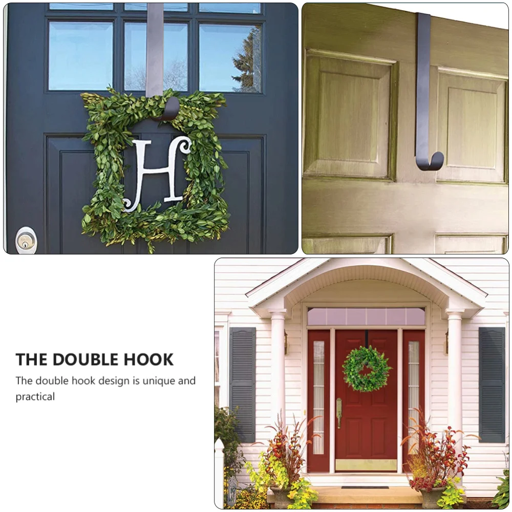 1 шт. модная Рождественская прочная гирлянда яркий крючок над дверью вешалка для