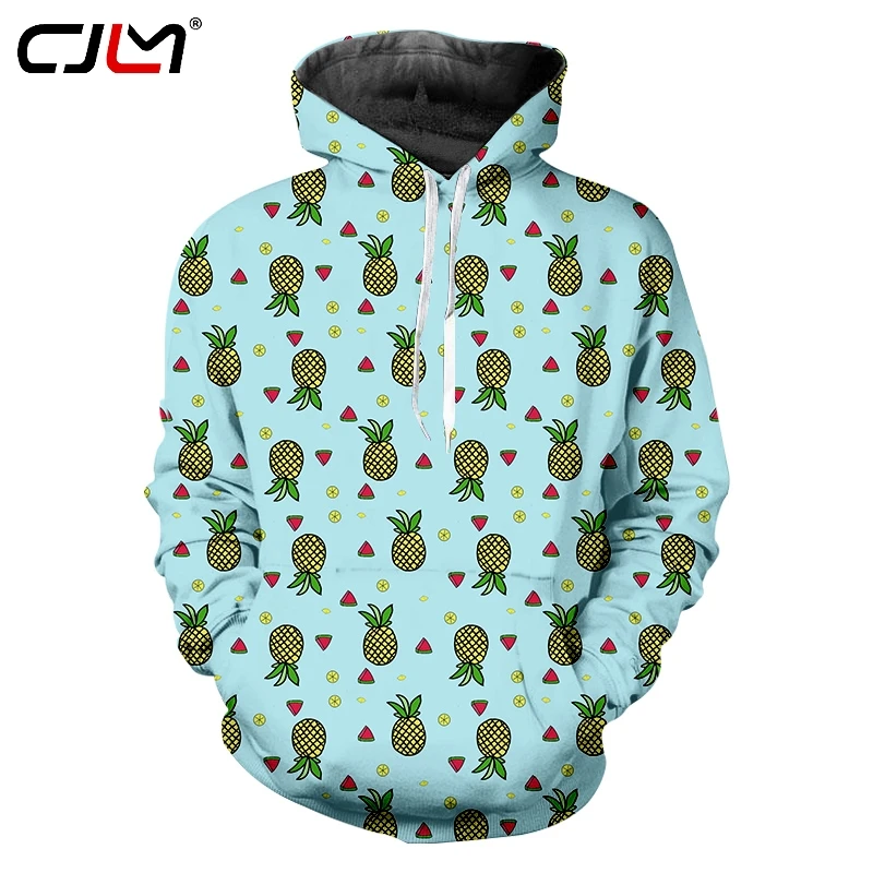 

CJLM New Style Fashion 3D Full Body Print Hoodie Fruit/Watermelon/Pineapple/Lemon Series Man Fall/Winter Pullover Sports Loose