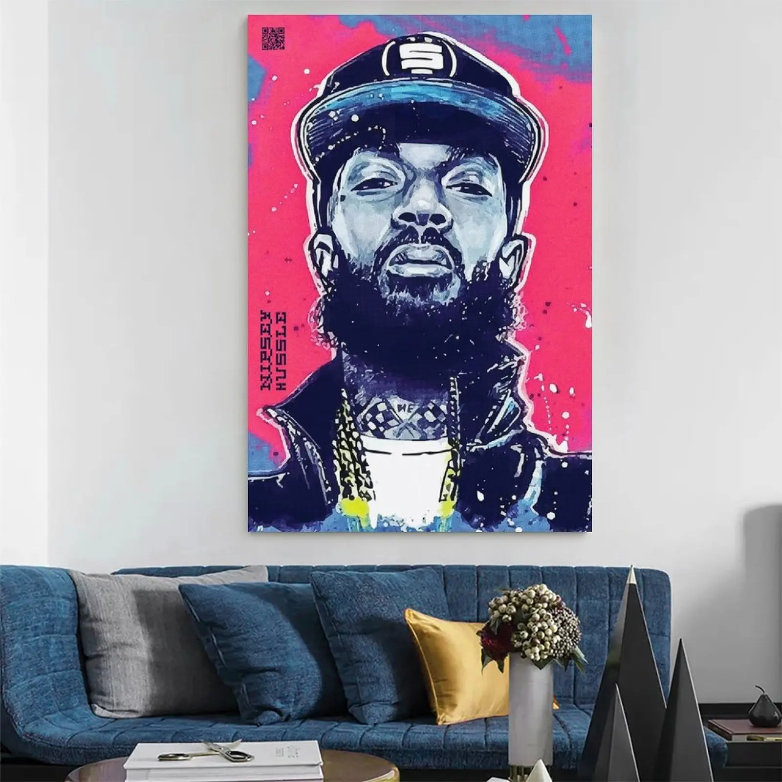 Nipsey Hussle Rapper Постер искусство стен на холсте для гостиной постеры картина спальни