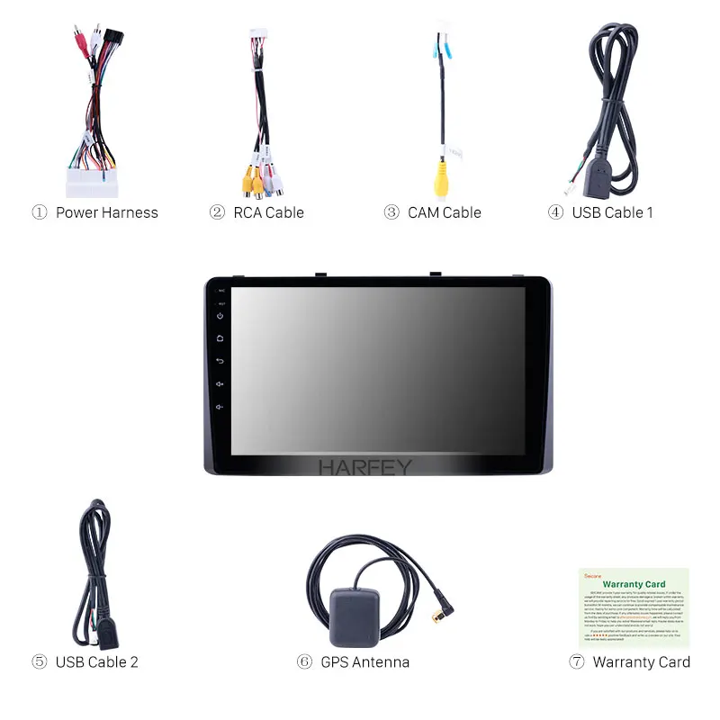 Harfey 9 дюймов Android 8 1 автомобильный мультимедийный плеер радио для 2010-2019 Kia Carnival с wifi