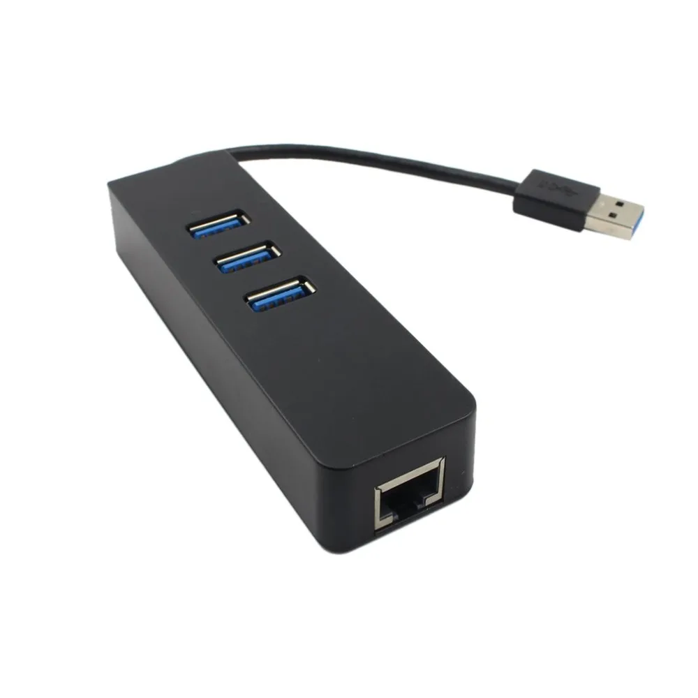 Концентратор USB 3 0 Gigabit Ethernet Lan RJ45 сетевой адаптер концентратор с портами к Внешний