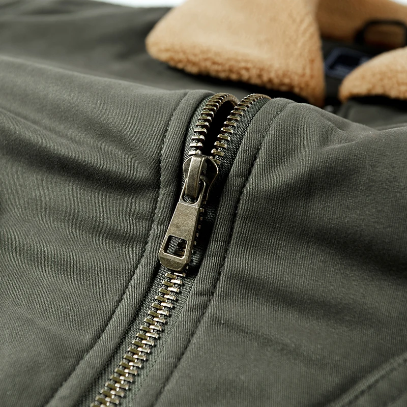 Winter parka men Tooling Jacket Mens New Cashmere Water wash Men's coats middle aged Business casual warm coat size M-5XL 2109