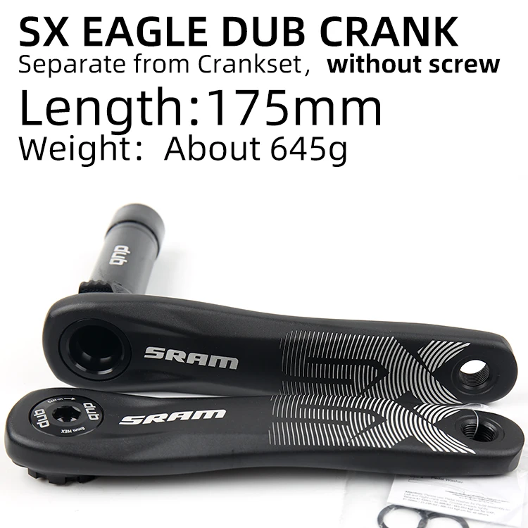 SX EAGLE Crank 175mm SRAM GX NX SX X1 1000 DESC EAGLE только Кривошип отдельно от шатуны 170 мм 175 мм MTB части велосипеда - Цвет: SX EAGLE Crank 175mm