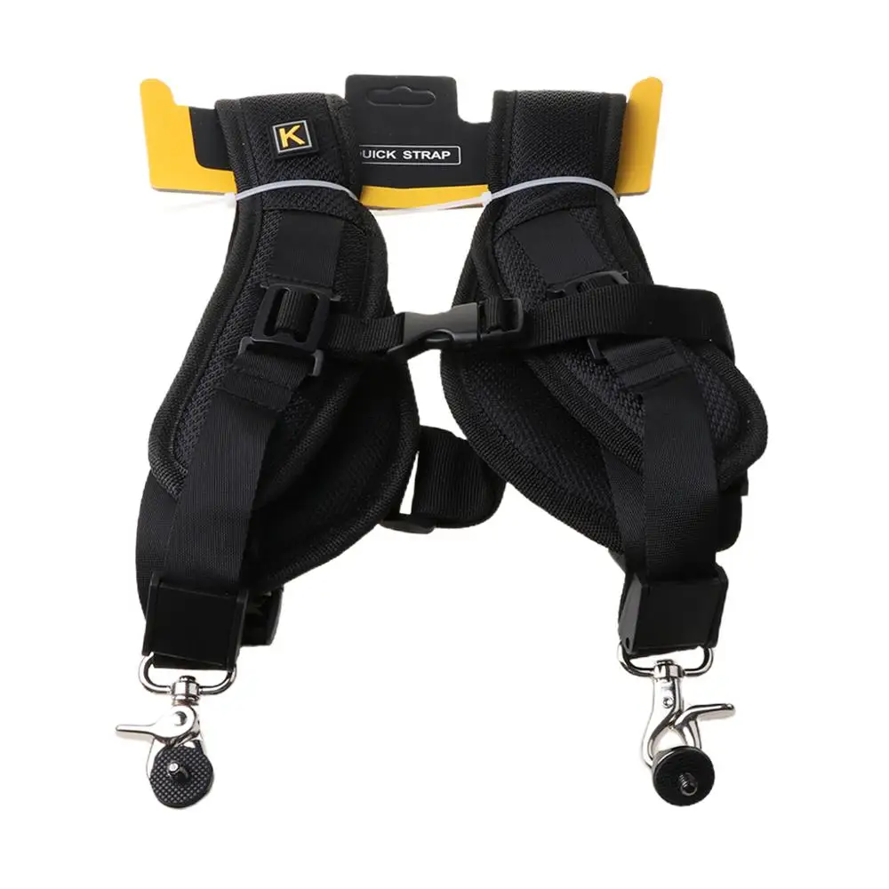 Высокое качество двойной плечевой ремень для камеры быстросъемный цифровой SLR DSLR