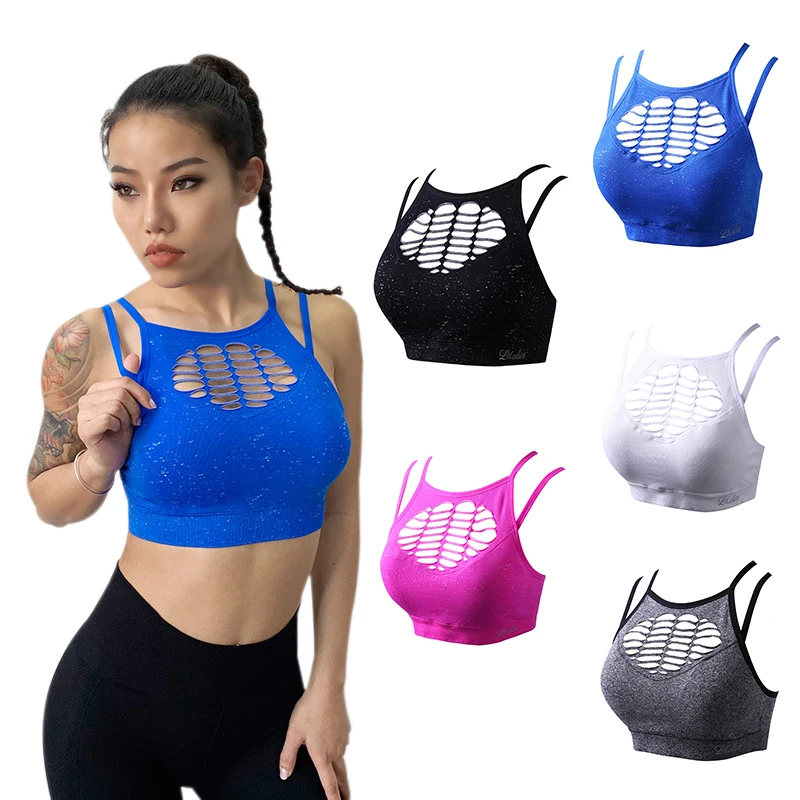 Спортивный бюстгальтер для бега йоги фитнеса поглощения влаги|Спортивные топы| |