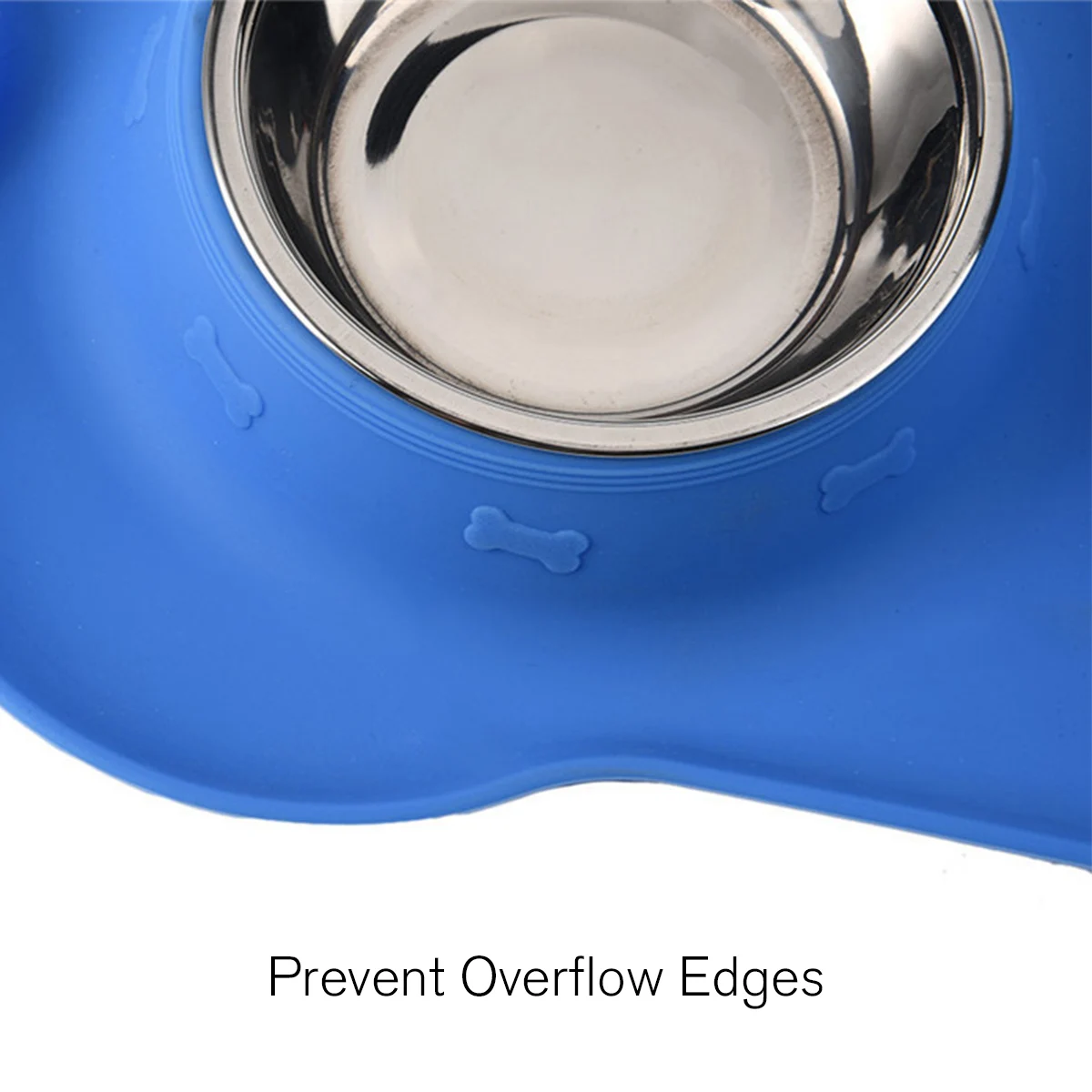 Новая популярная двойная миска для собак с нескользящим силиконовым ковриком