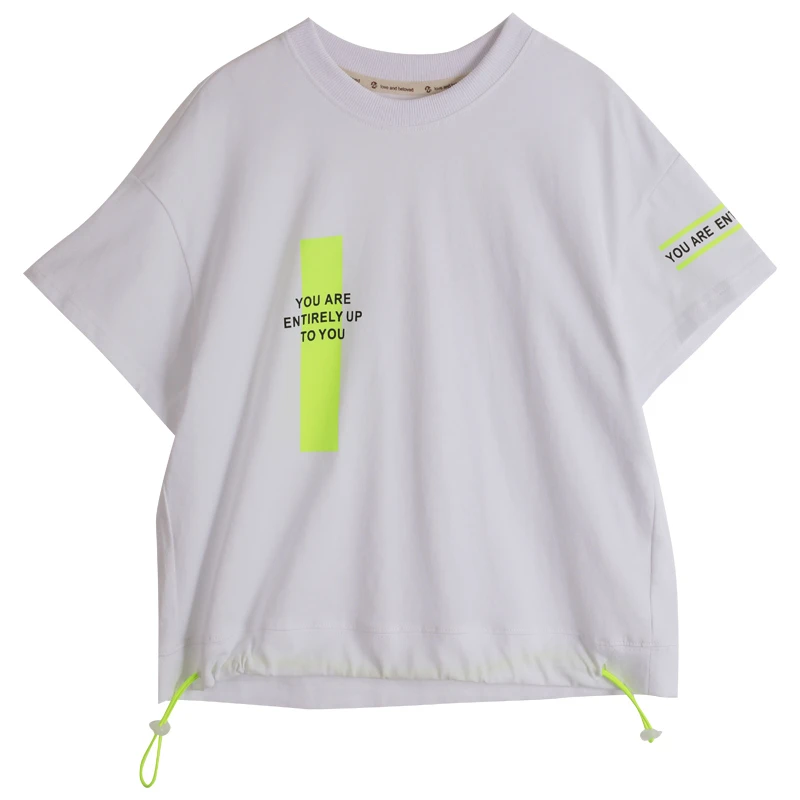 

Girls Short-sleeved T-shirt 2020 Summer New Children's Clothing Half-sleeved Personality T-shirt