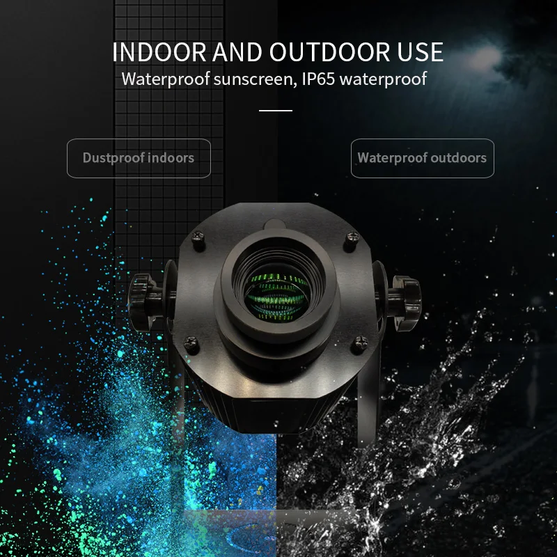 Проектор Gobo водонепроницаемый с 4 логотипами и несколькими узорами|Рекламная