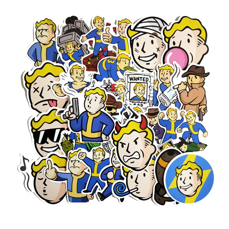 Наклейки TD ZW 29 шт./лот Fallout Game наклейки для сноуборда багажа автомобиля