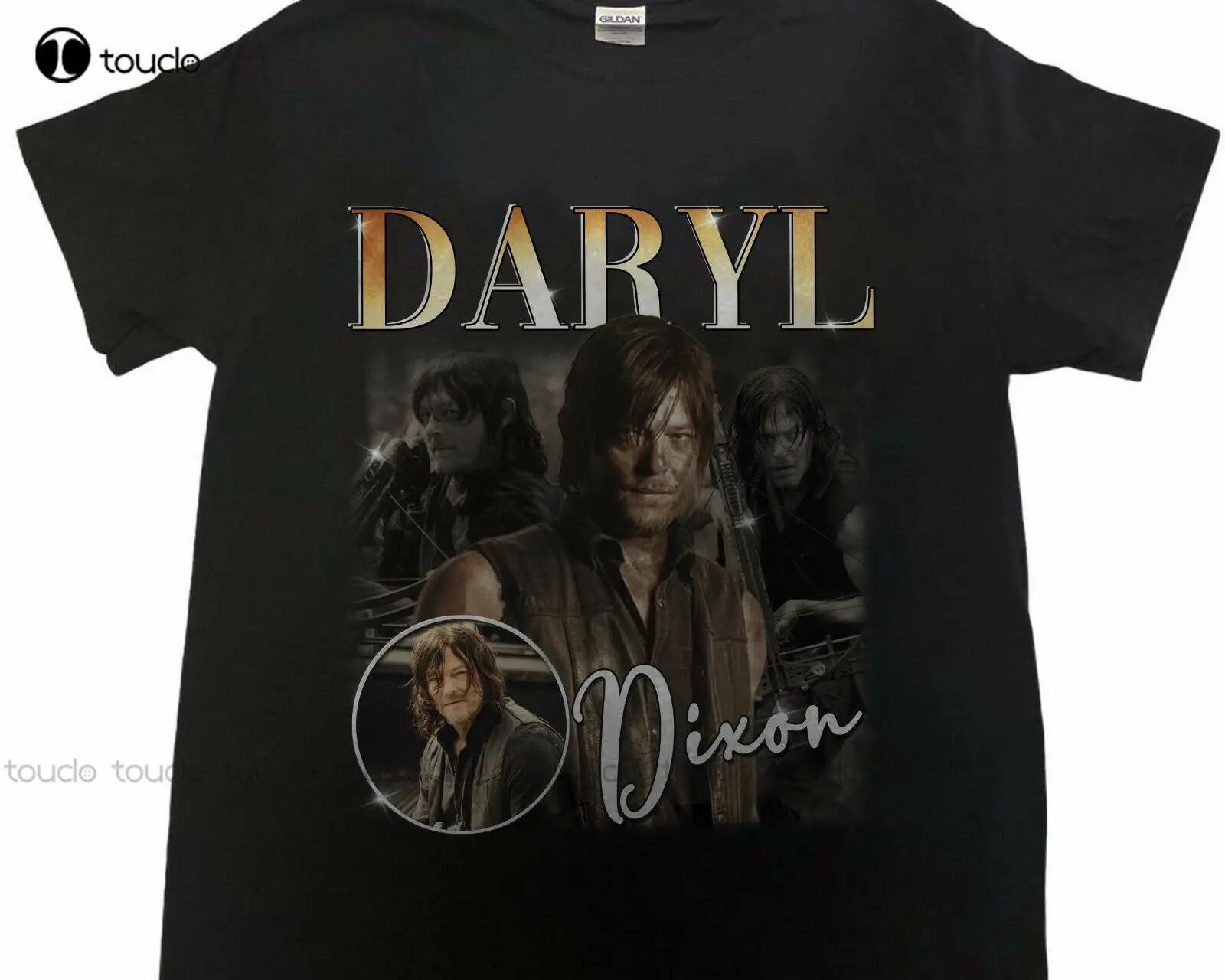 

New Q032411 Daryl Dixon The Walking Dead Norman Reedus 90S Vintage T-Shirt Cotton Tee Shirt