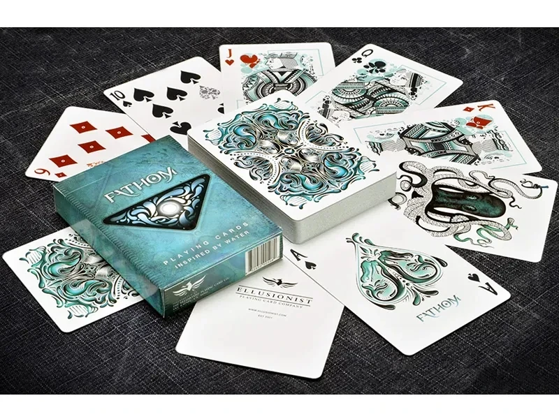 Ellusionist воспламенение Fathom игральные карты велосипед огонь водяная колода покер