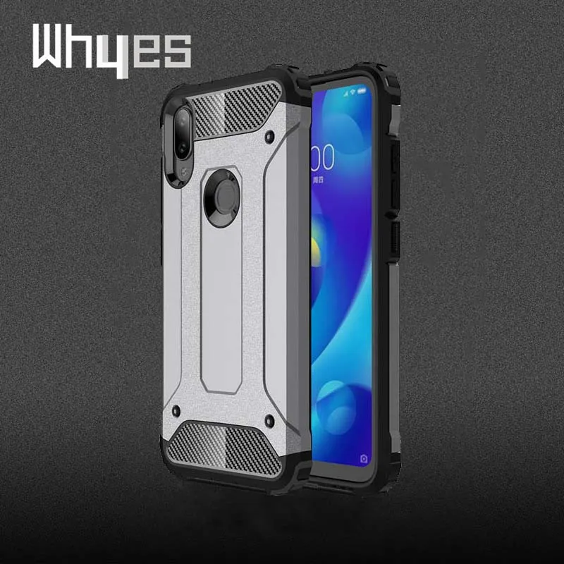 Whyes чехол для Xiaomi Mi Play Чехлы TPU Мягкий + PC силиконовый ударопрочный протектор Броня