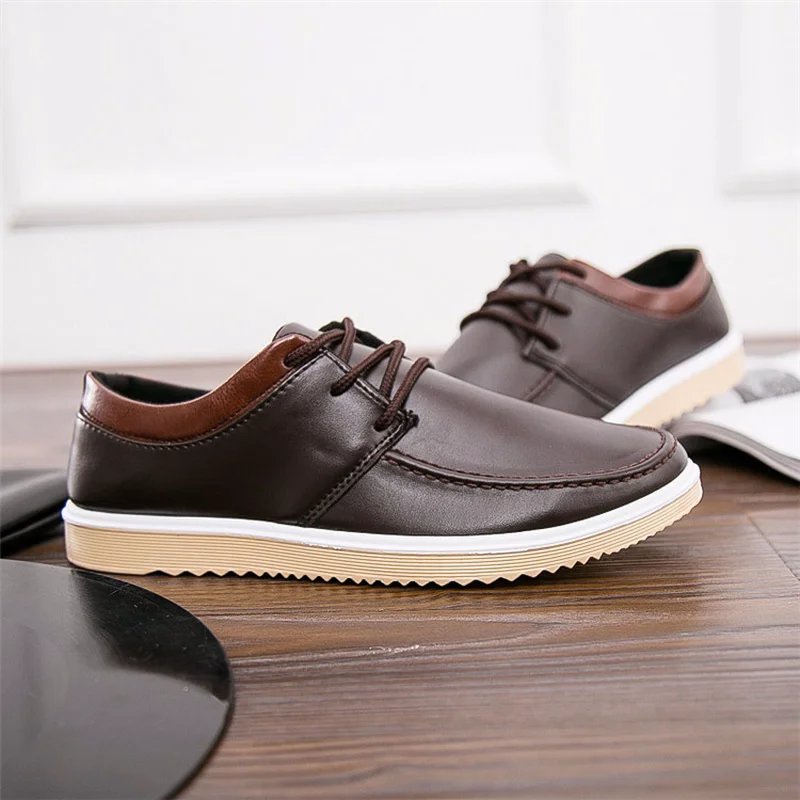Новинка 2019 Мужская классическая Повседневная обувь мужская кожаная в британском