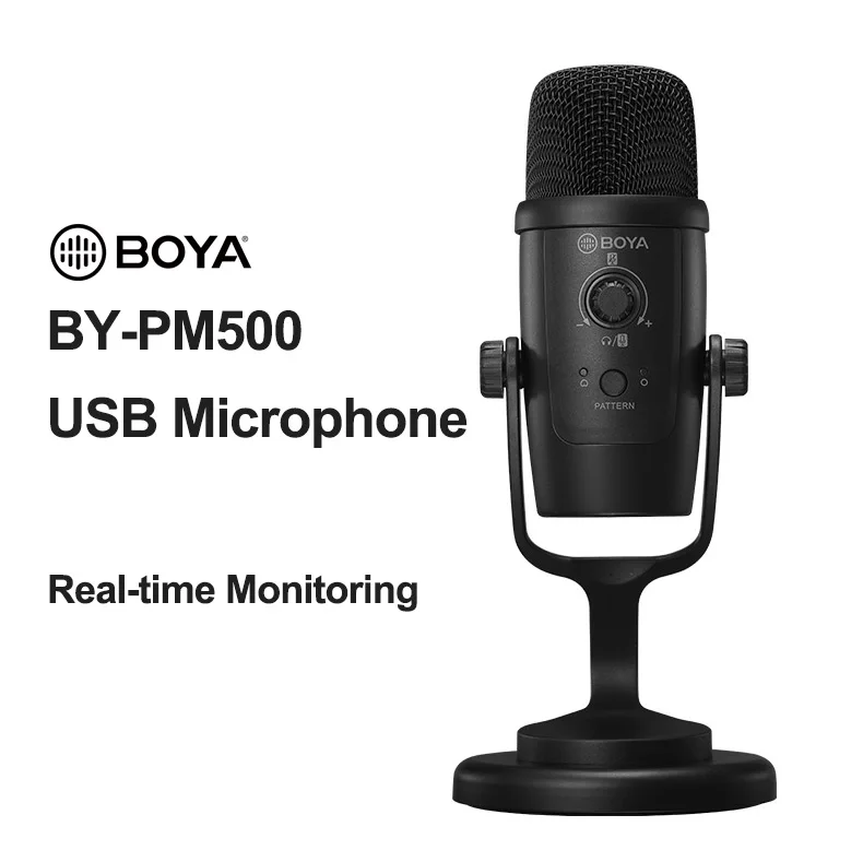 

Boya BY-Pm500 USB Type-C Condenser Microphone with Headphone Monitoring for PC Laptop Phones Macbook Recording Podcaste video