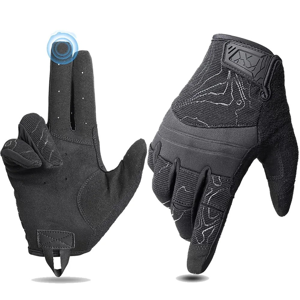 

Touch Screen Dexterity Motorbike Motocross Moto Biker Cycling Riding Racing Breathable Glove Motorcycle Full Finger Gloves Men