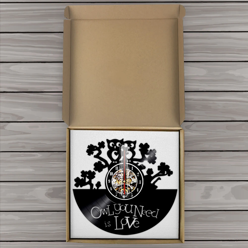 Настенные часы в виде совы для детей декоративные настенные с цитатой животных