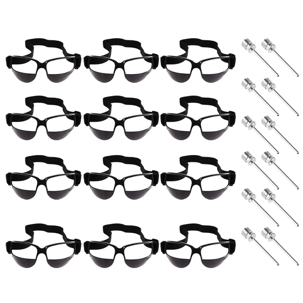 12 шт. баскетбольные очки капельки Specs Frame + шаровой насос игольчатый клапан