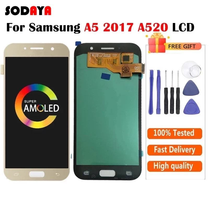 Дисплейный модуль AMOLED для Samsung Galaxy A5 2017 A520 A520F SM-A520F | Мобильные телефоны и