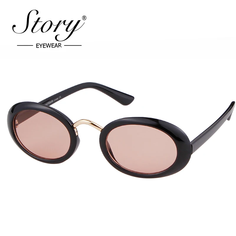 Очки солнцезащитные овальные в стиле ретро для мужчин и женщин небольшие