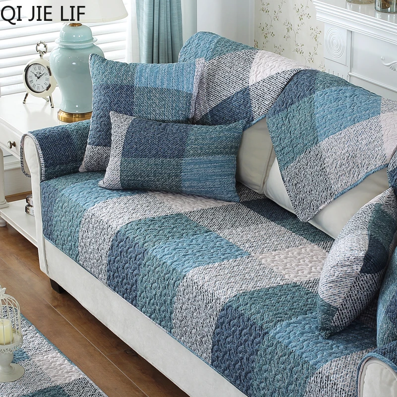 1 шт. хлопковые нескользящие чехлы для диванов и стульев | Дом сад