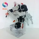 Новый 6DOF рука робота 3 вращения Роботизированный зажим коготь с MG996R сервопривод беспроводной контроллер комплект механическая модель для DIY RC автомобиль